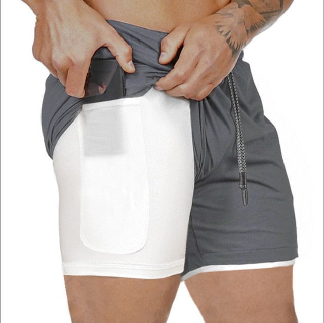 Yidarton Men's Sports Shorts 2-in-1 ...